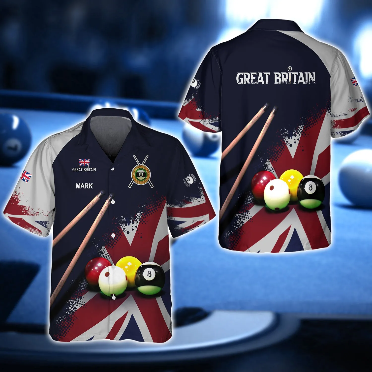 Mark Billiard Union Jack 3D Shirt - QB95