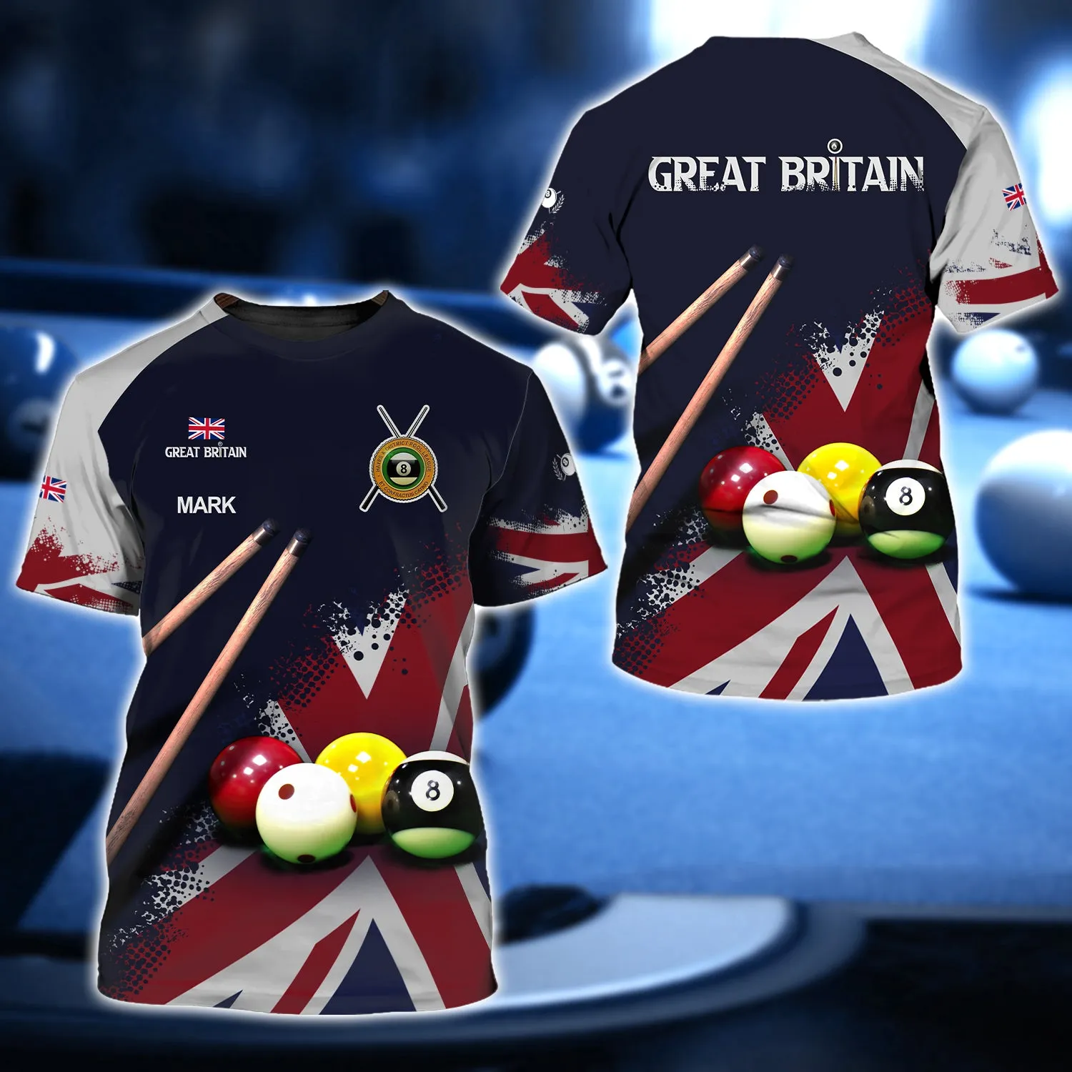 Mark Billiard Union Jack 3D Shirt - QB95