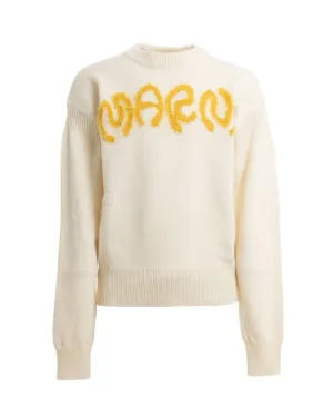 Marni Roundneck Sweater 'Stone White'