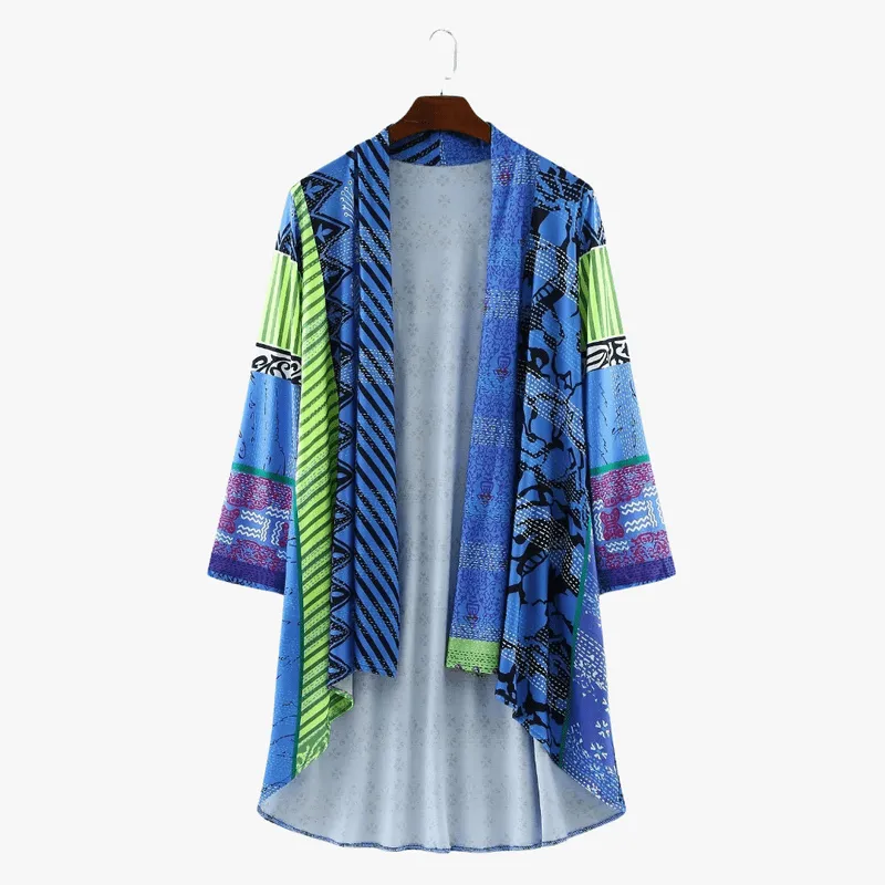 Mason | Women’s Vintage Summer Kimono Cardigan – Lightweight & Breathable – Long Sleeve Boho Style