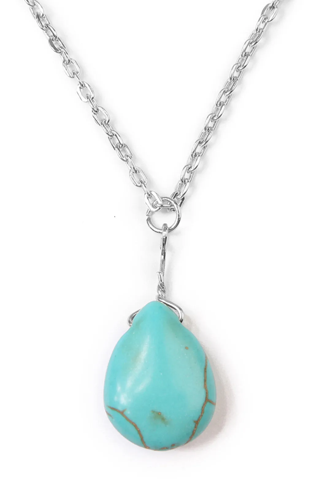 MATCHSTICK TEARDROP LAYERED NECKLACE