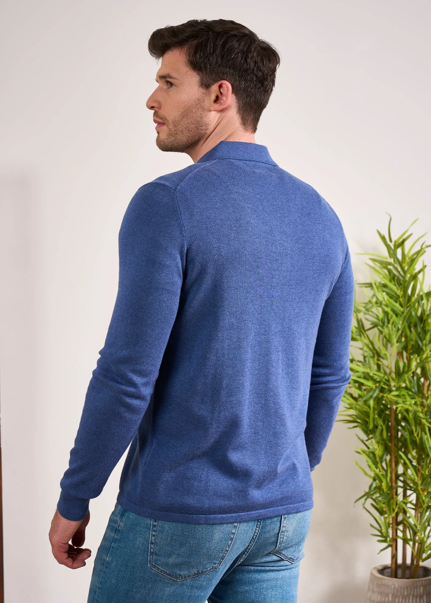 Medstead Men's Long Sleeve Shirt In Indigo