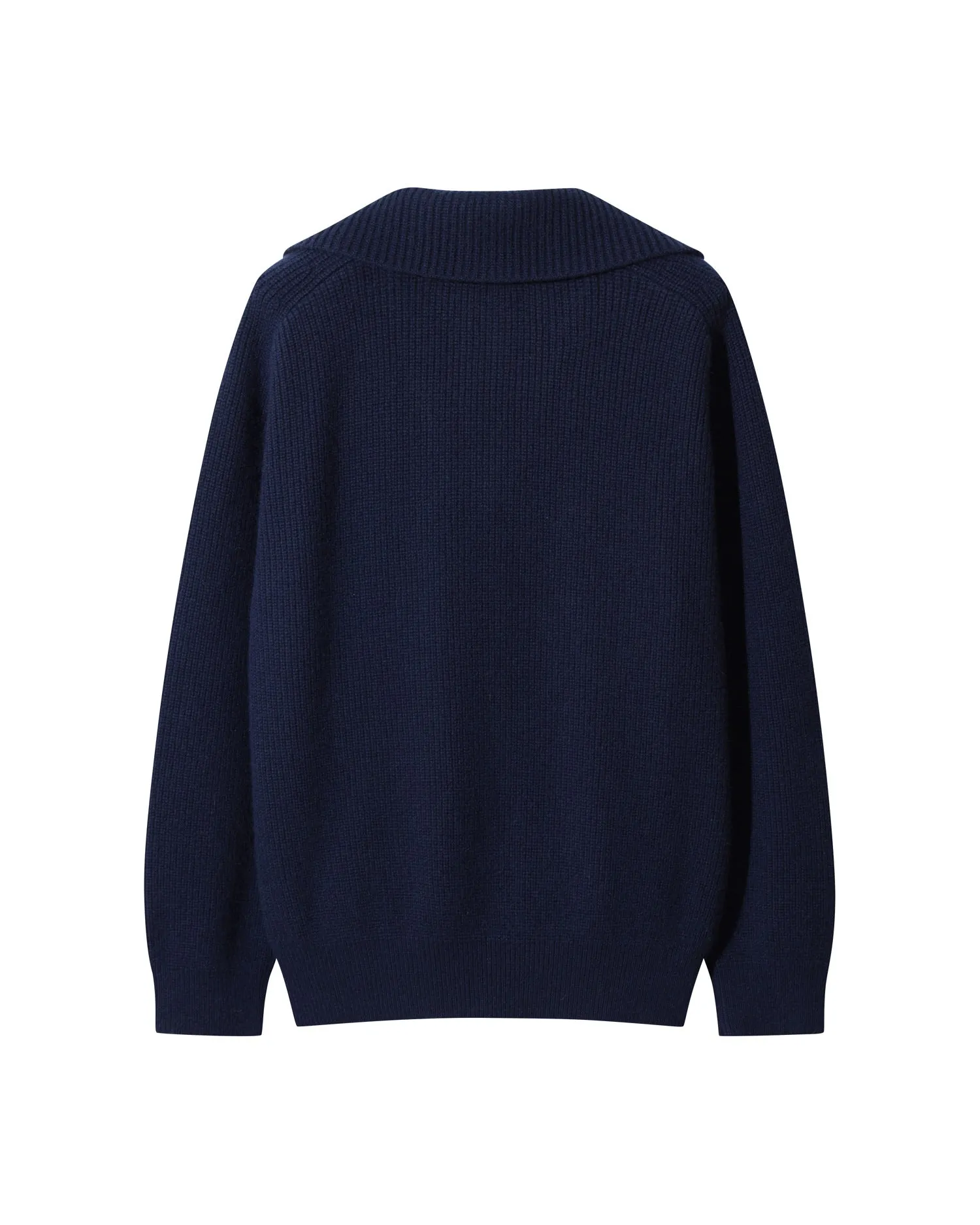 Men Ribbed Half-Zip Sweater