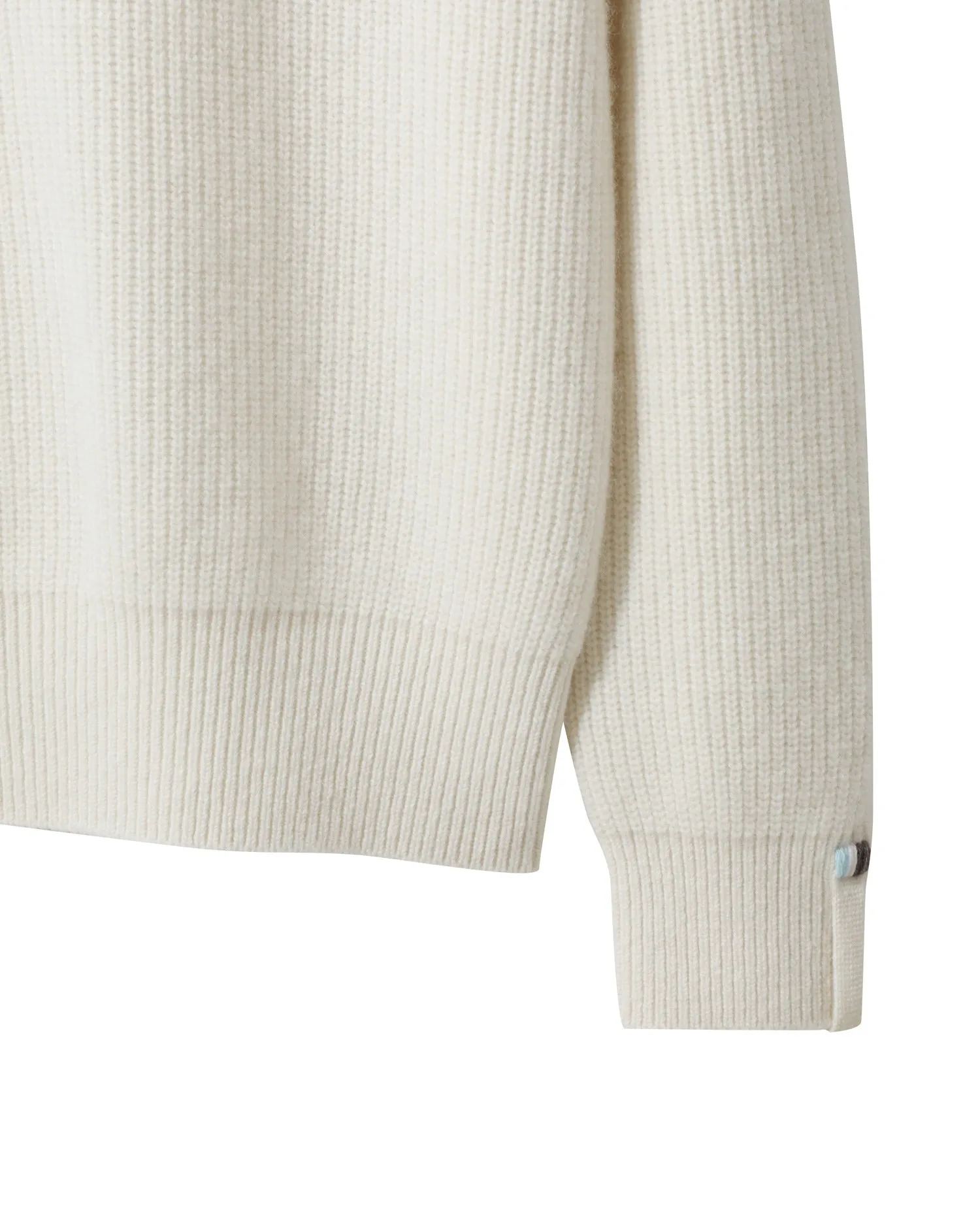 Men Ribbed Half-Zip Sweater