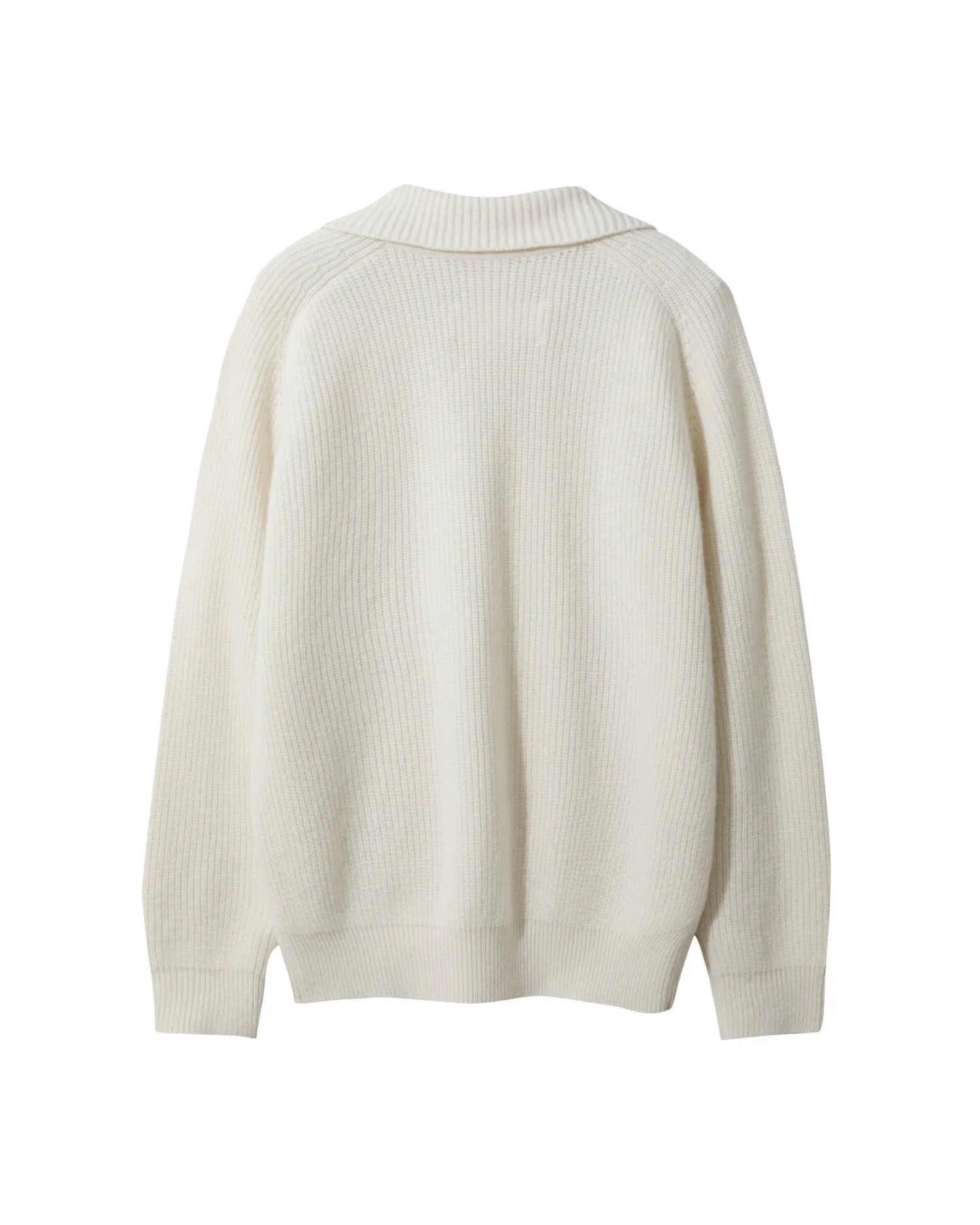 Men Ribbed Half-Zip Sweater