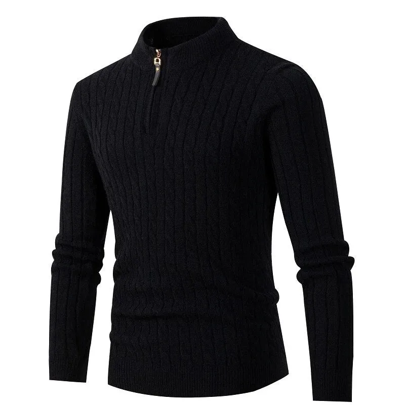 Men Zipper Classic Sweaters