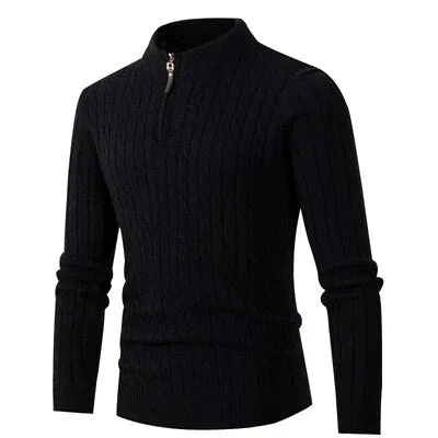Men Zipper Classic Sweaters
