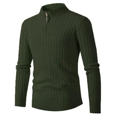 Men Zipper Classic Sweaters