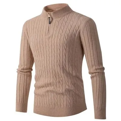 Men Zipper Classic Sweaters