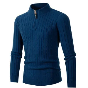 Men Zipper Classic Sweaters