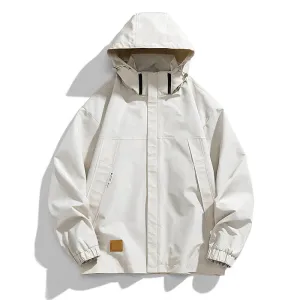 Men's Casual Warm Zip-Up Hooded Jacket