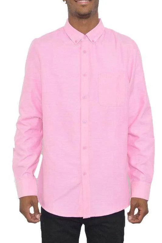 Mens Classic Casual Long Sleeve Shirts