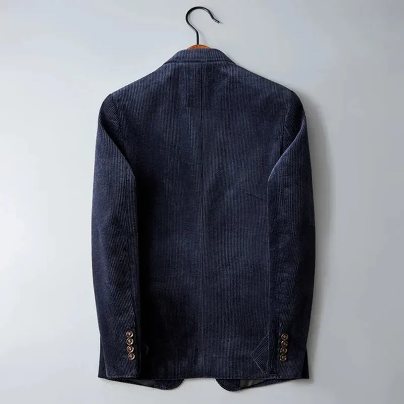 Men's cord blazer - tailored jacket for versatile wear in casual or office settings