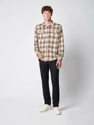 Men's Long Sleeve Plaid Button-up Shirt