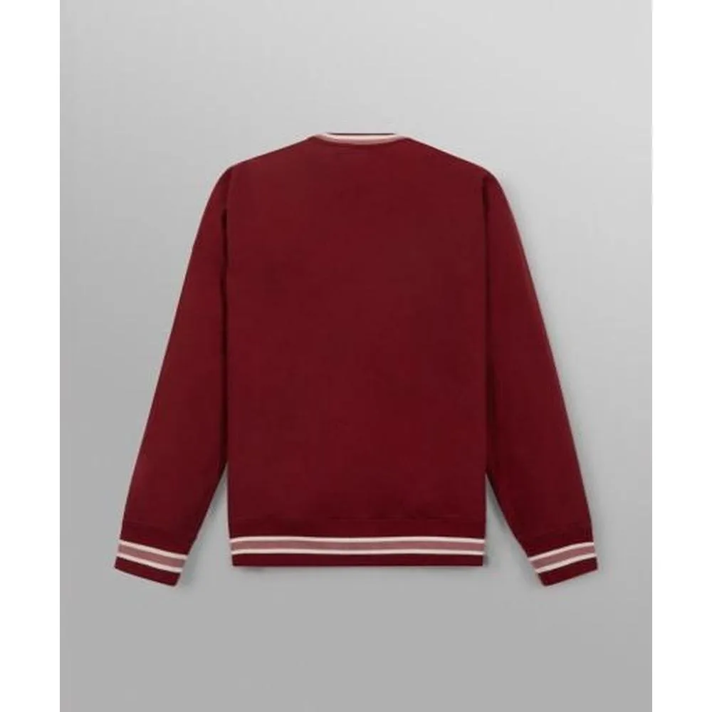 Men's Smooth Landing Crewneck , CABERNET