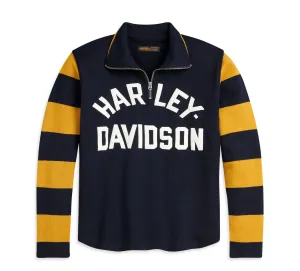 Men's Striped Sweater - Navy