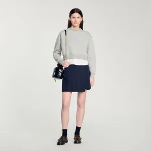 Meribel Layered Effect Sweatshirt Grey