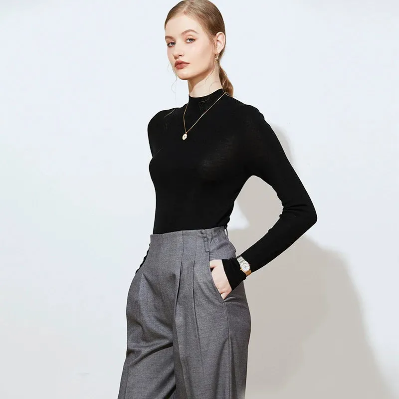 Merino Wool Turtleneck Sweater