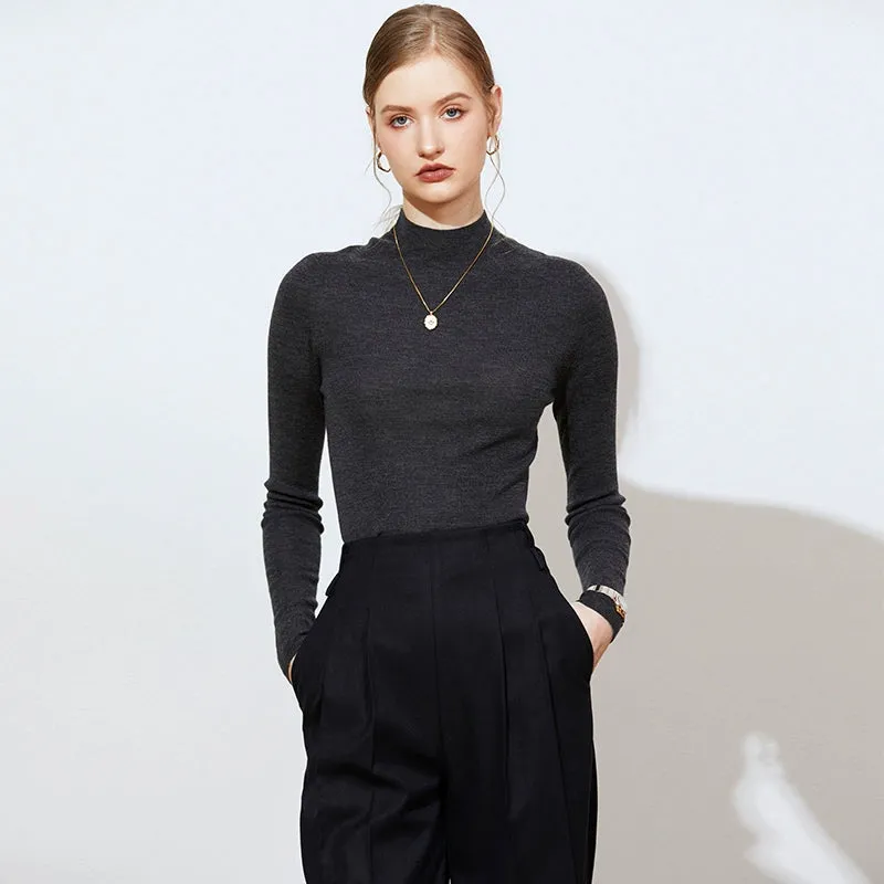Merino Wool Turtleneck Sweater