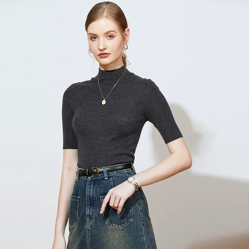 Merino Wool Turtleneck Sweater