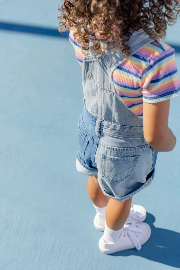 Milky | Multi Stripe Rib Tee | Sizes 8-12