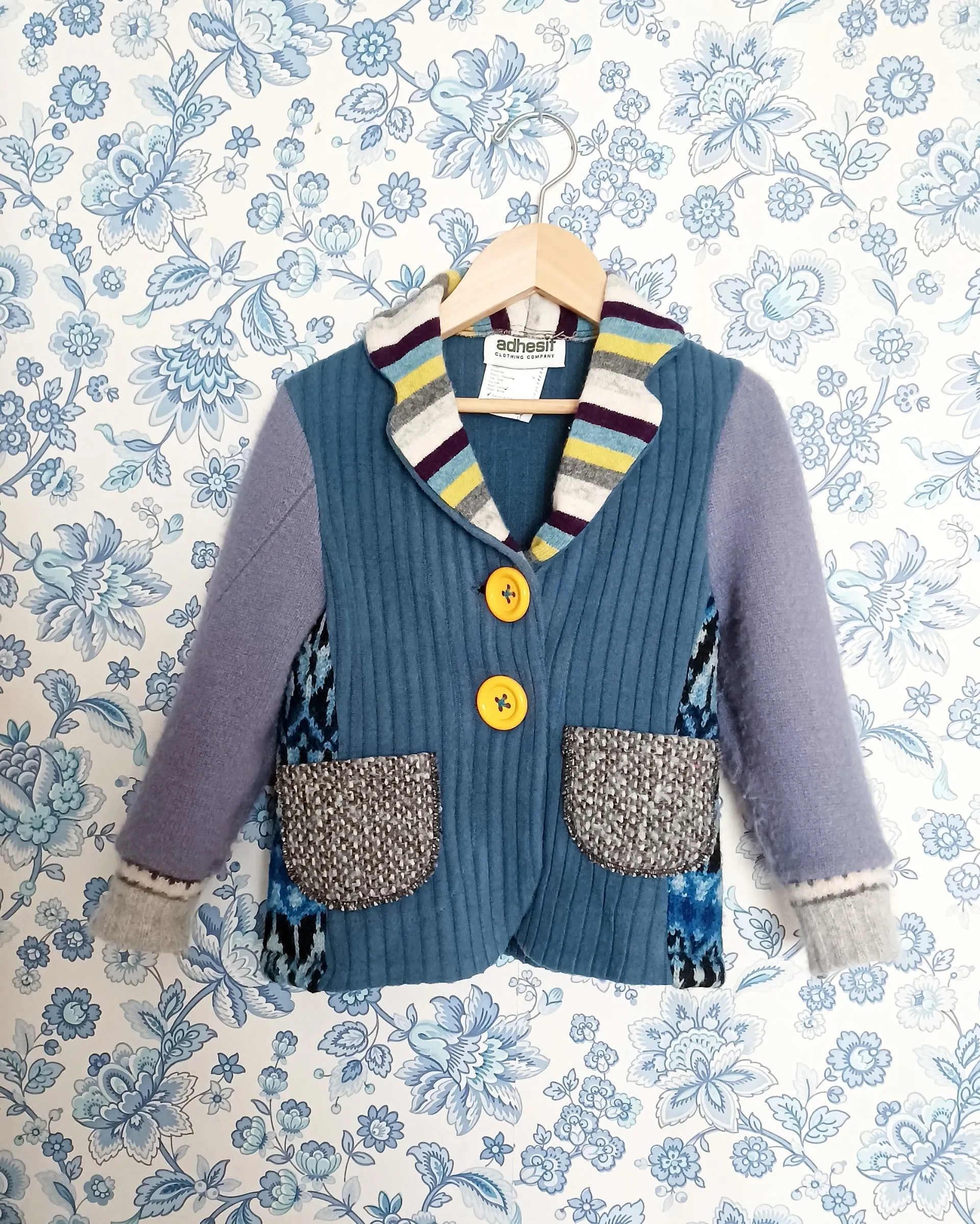 Mini Lemondrop Upcycled Sweater Blazer