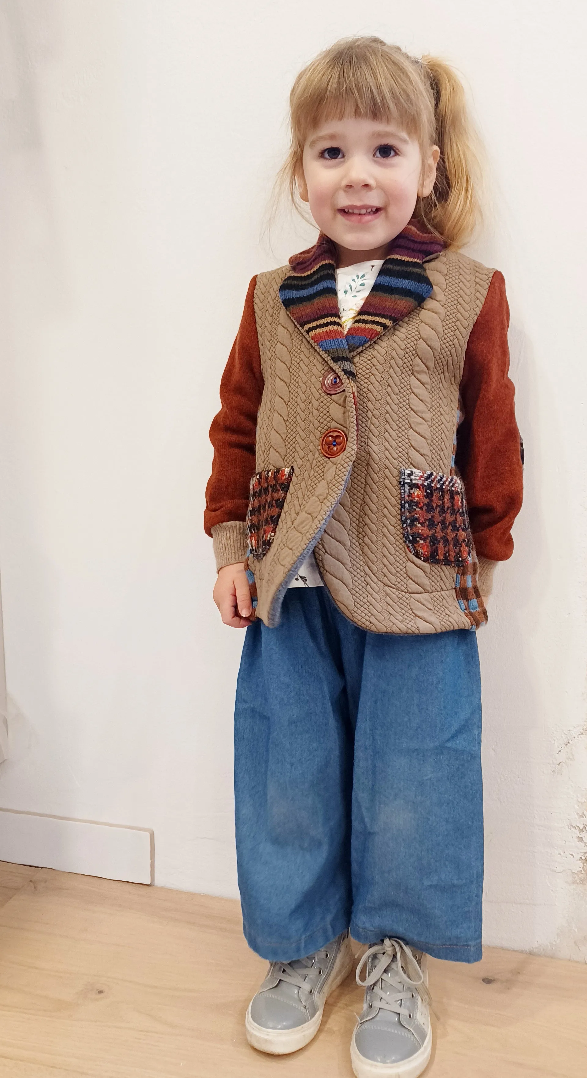 Mini Trailmix Upcycled Sweater Blazer