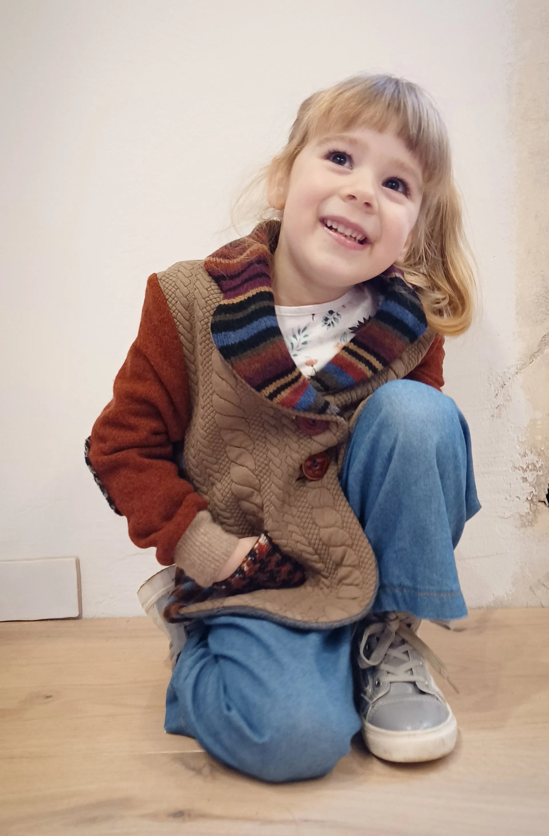 Mini Trailmix Upcycled Sweater Blazer