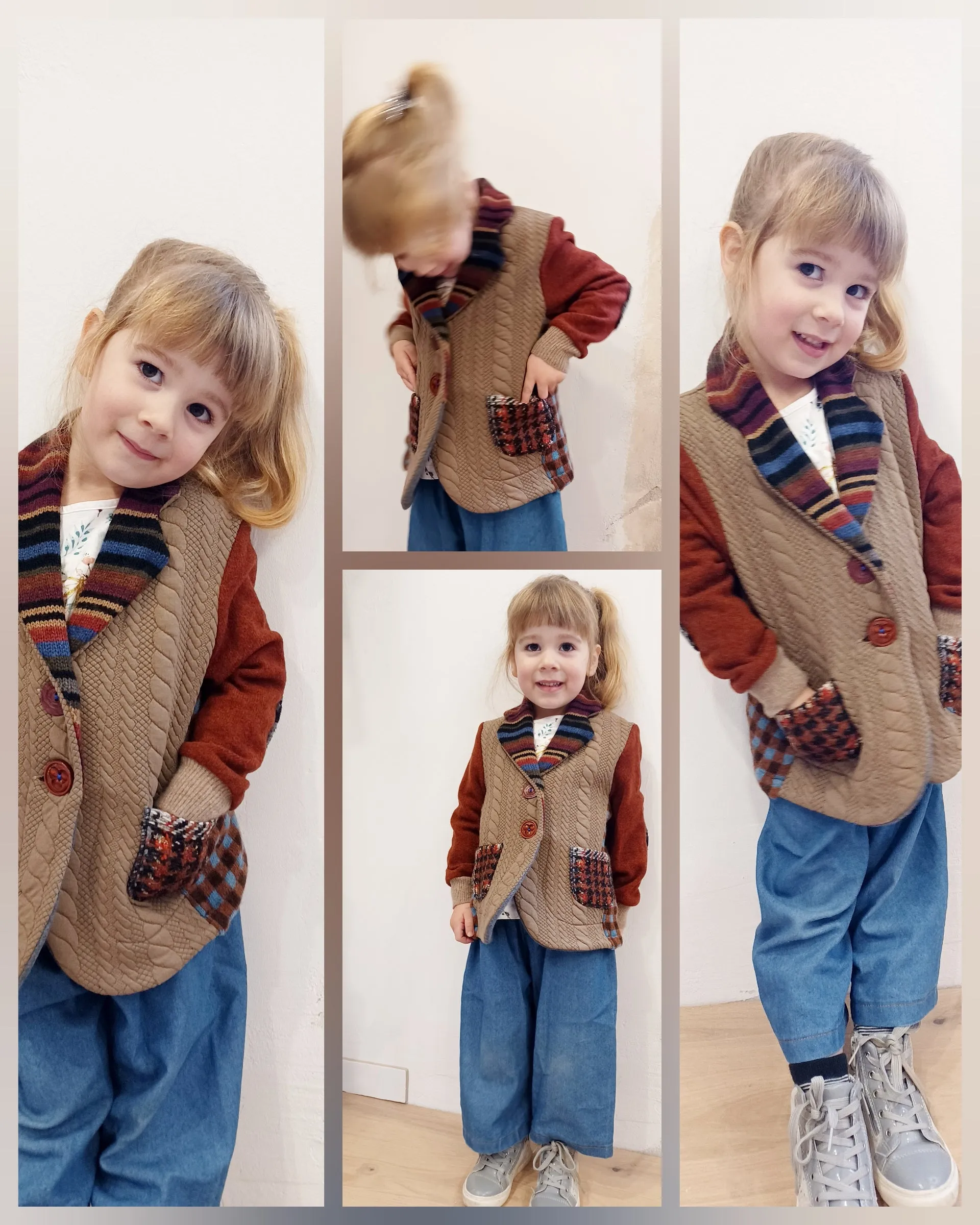 Mini Trailmix Upcycled Sweater Blazer