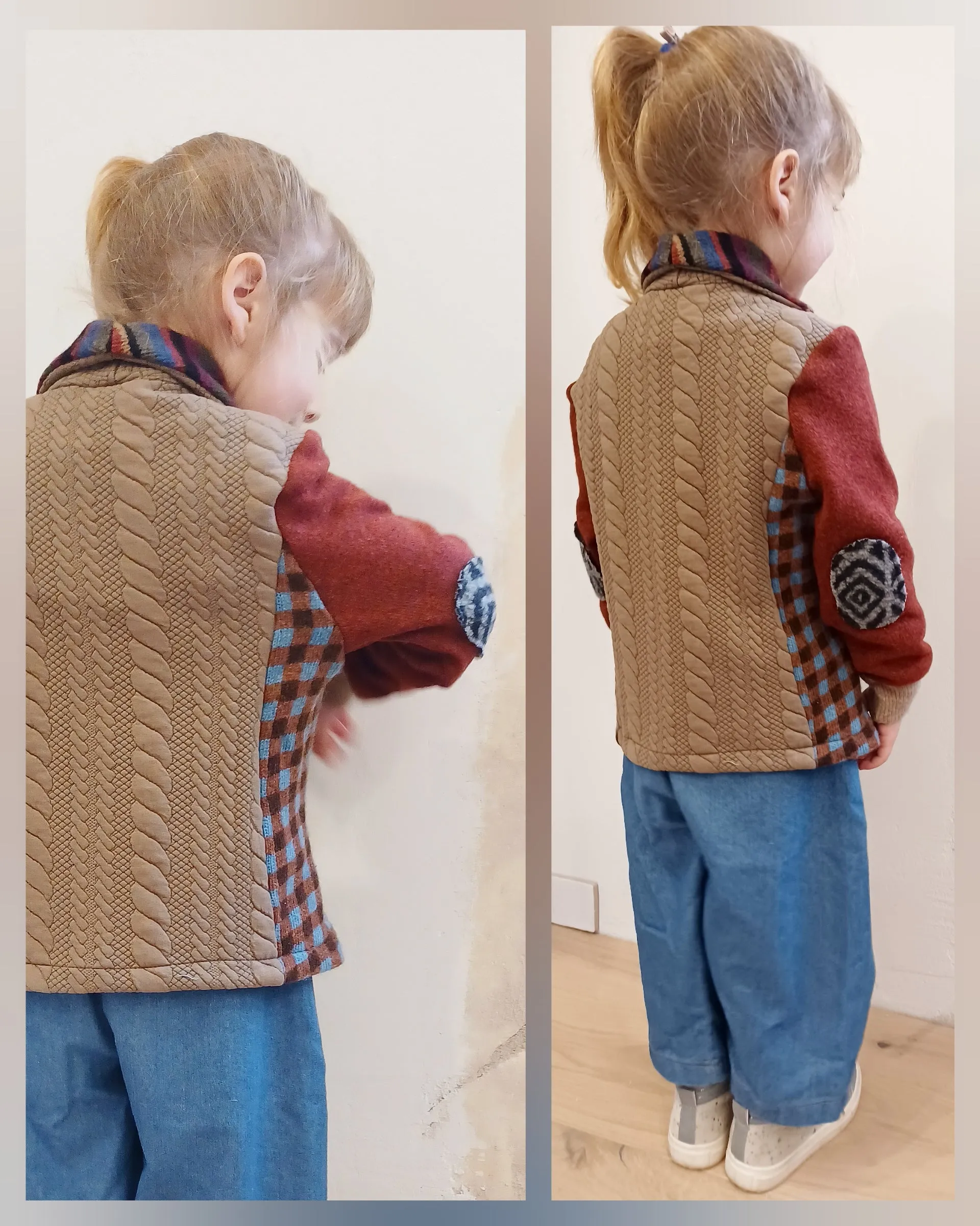 Mini Trailmix Upcycled Sweater Blazer