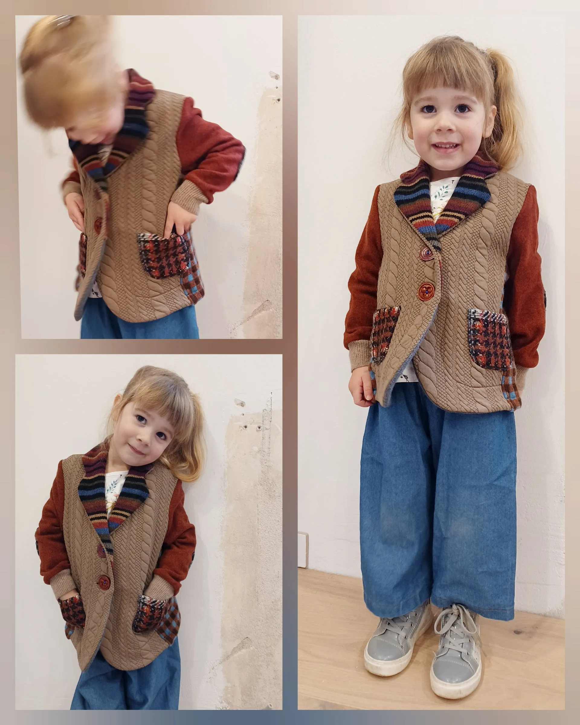 Mini Trailmix Upcycled Sweater Blazer