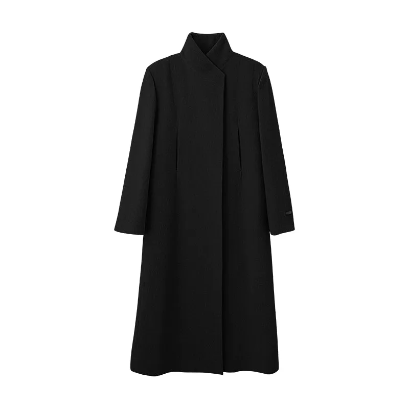 Minimalist Wool Silhouette Coat