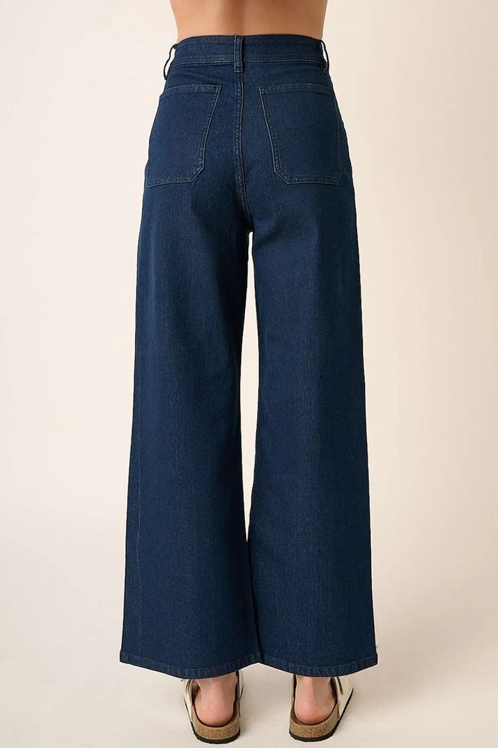 Mittoshop High Waist Wide Leg Jeans for Women - Stylish Fit