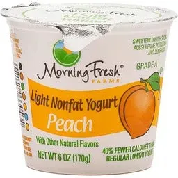 Morning Fresh Light LowFat Yogurt Peach 6oz