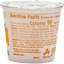 Morning Fresh Light LowFat Yogurt Peach 6oz