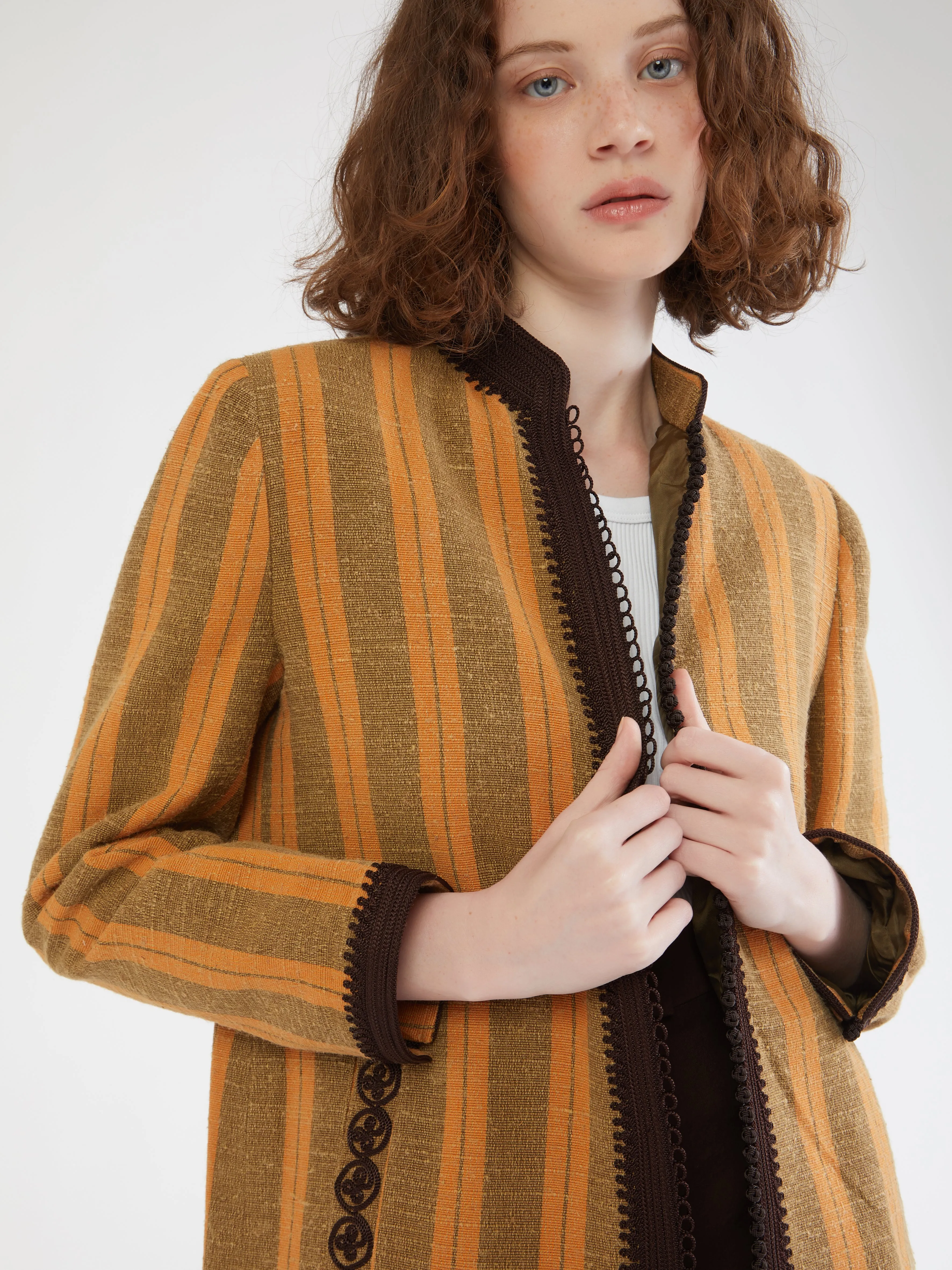 Moroccan linen blazer