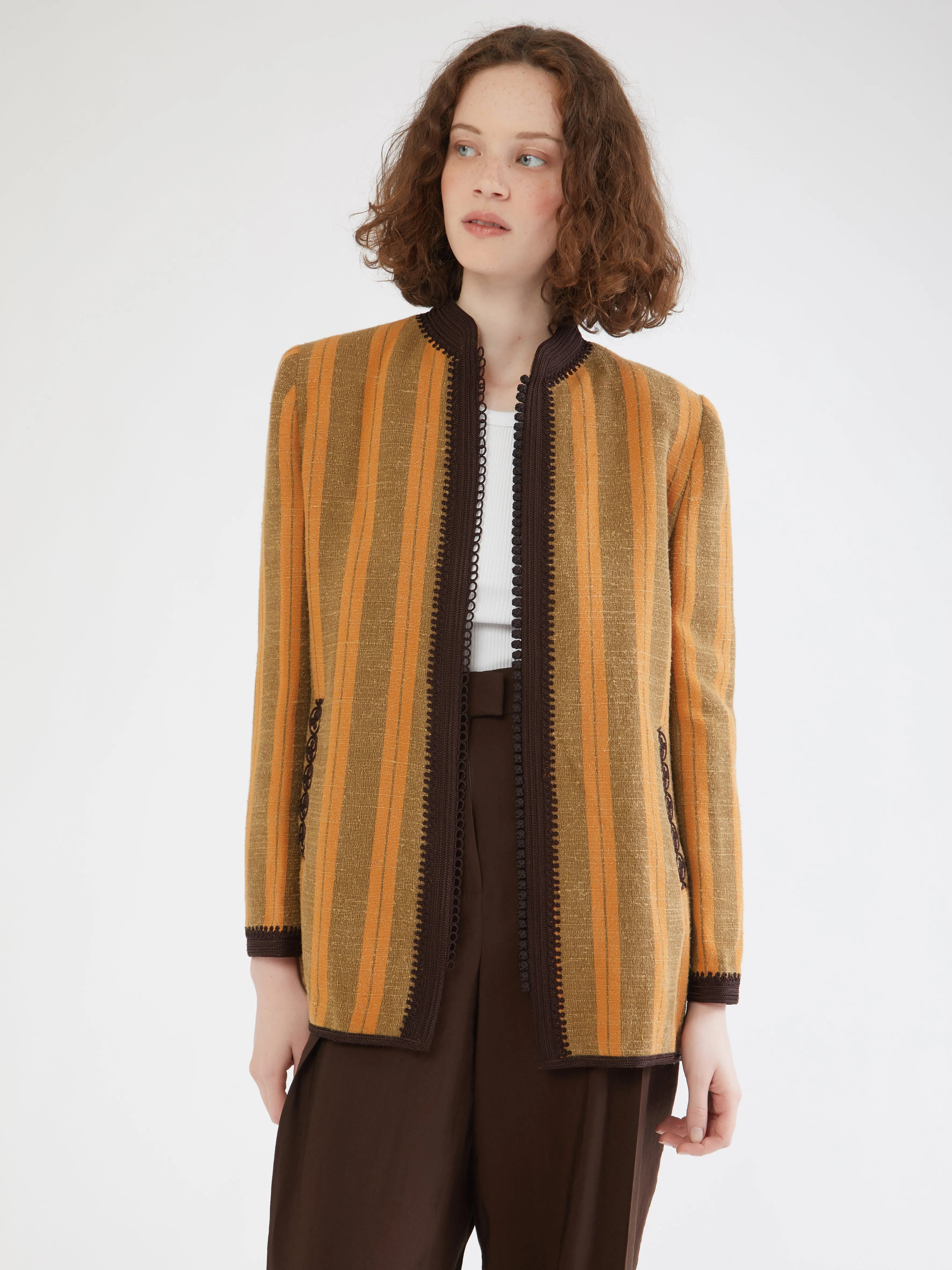 Moroccan linen blazer