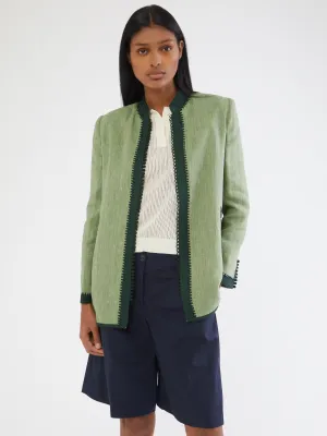 Moroccan linen blazer