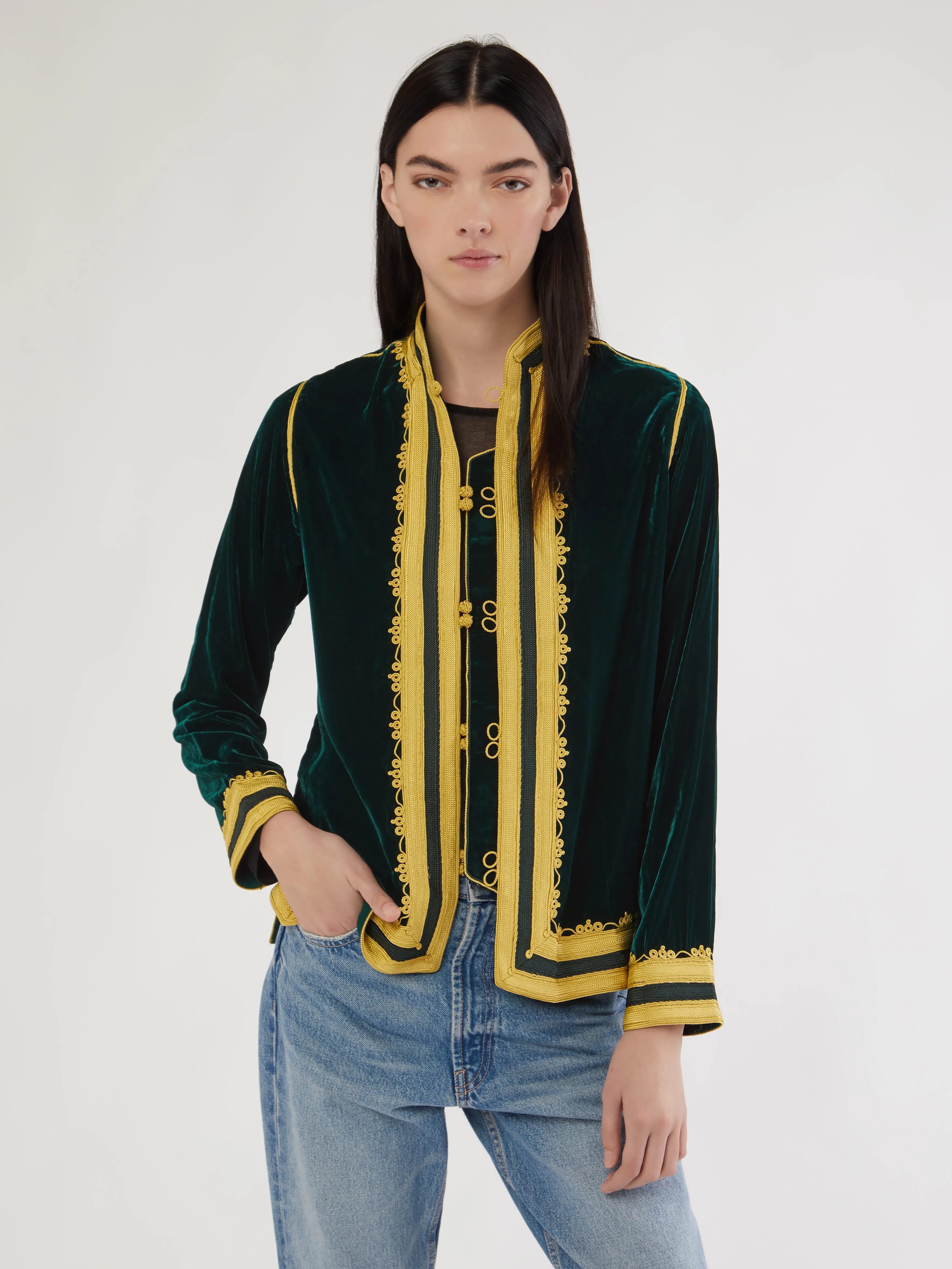 Moroccan velvet jacket