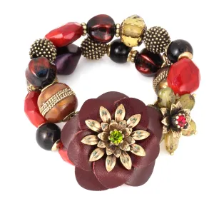 MULTI COLOR STRETCH  BRACELETS #282RD2101 (6C4)