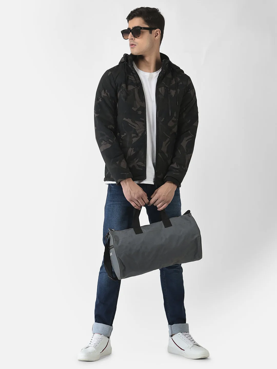 Multi-Colour Jacket in Camouflage Print