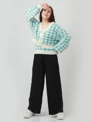 Multicolor Printed Layered Sweater