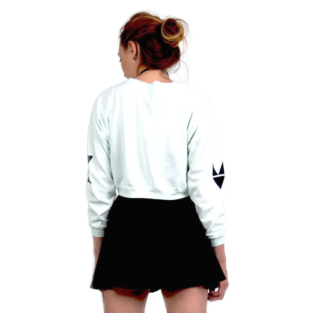 MYVL Creep It Real Cropped Crewneck Sweater