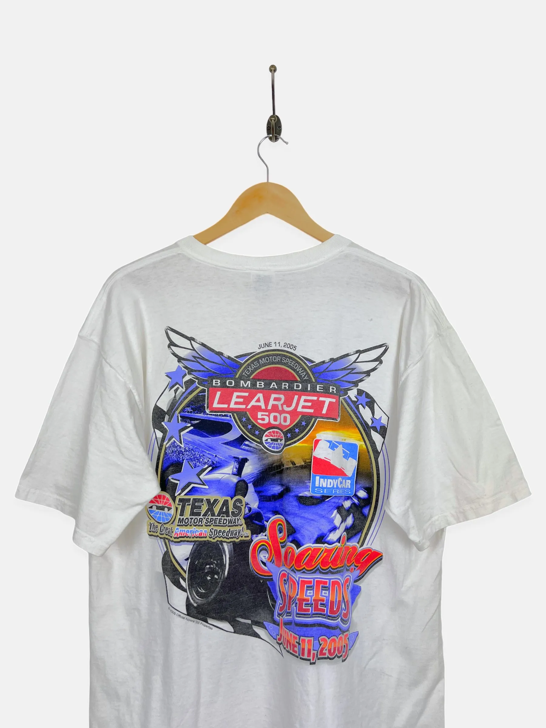 NASCAR Bombardier Learjet 500 Vintage Racing T-Shirt Size XL