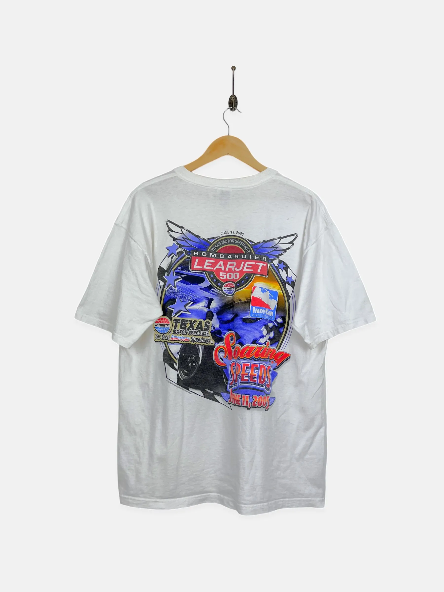 NASCAR Bombardier Learjet 500 Vintage Racing T-Shirt Size XL