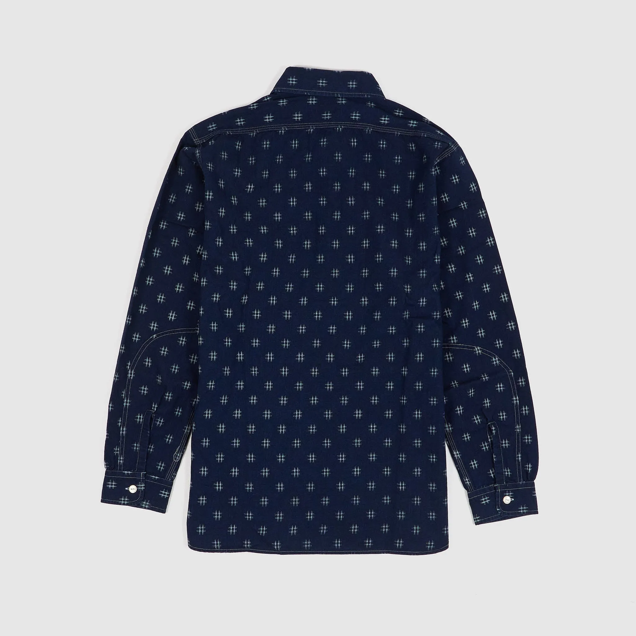 Needles Japan Printed Kasuri Work Shirt