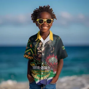 Nelson Mandela Birthday Kid Hawaiian Shirt Leader of the Nation LT01