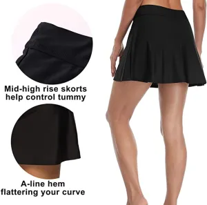 New BeautyIn Women's Swim Skirts Tankini Swimsuit Shorts Black, Sz XL!