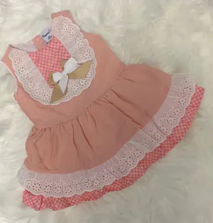 Newness Peach Frill Dress