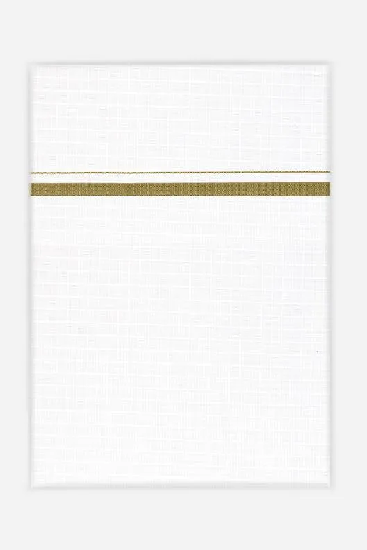 Nikon - Olive Green Single Layered Dhoti For Men | Uathayam